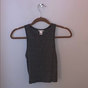 grey crop top